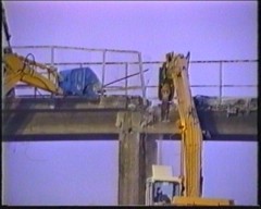 Demolizione ponte A1 Piacenza nord