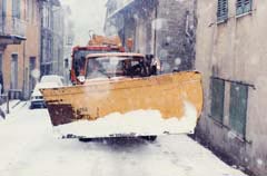 Servizio sgobero neve - Automezzi in azione